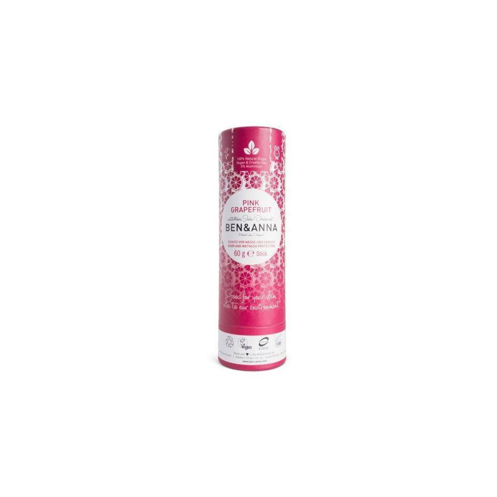 Ben-&-Anna Pink Ben & Anna - Grapefruit Natural Soda Deodorant 60G