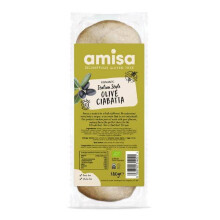 Amisa - Organic Olive Ciabatta Gluten Free 180g