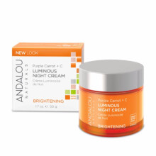 Andalou Naturals, Strahlende Nachtcreme, Lila Karotte + C, Aufhellend, 1,7 fl oz (50 ml)