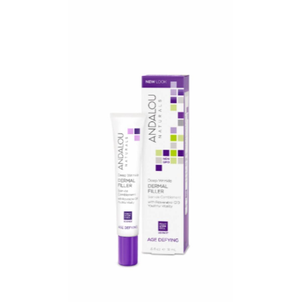 Andalou Naturals, Deep Wrinkle Dermal Filler, Age Defying, 0.6 Fl Oz (18 Ml)