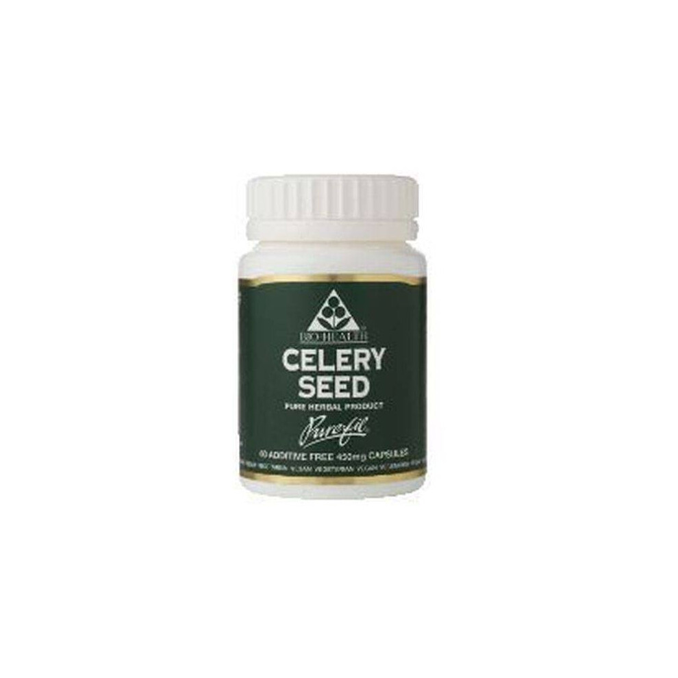 Bio Health - Celery Seed 450Mg Powdered Fruit 60Caps