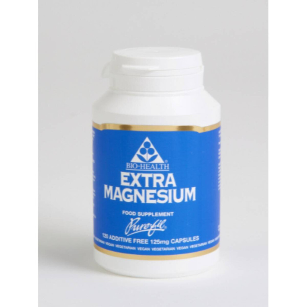 Bio Health Extra Magnesium 125Mg Capsules 120S