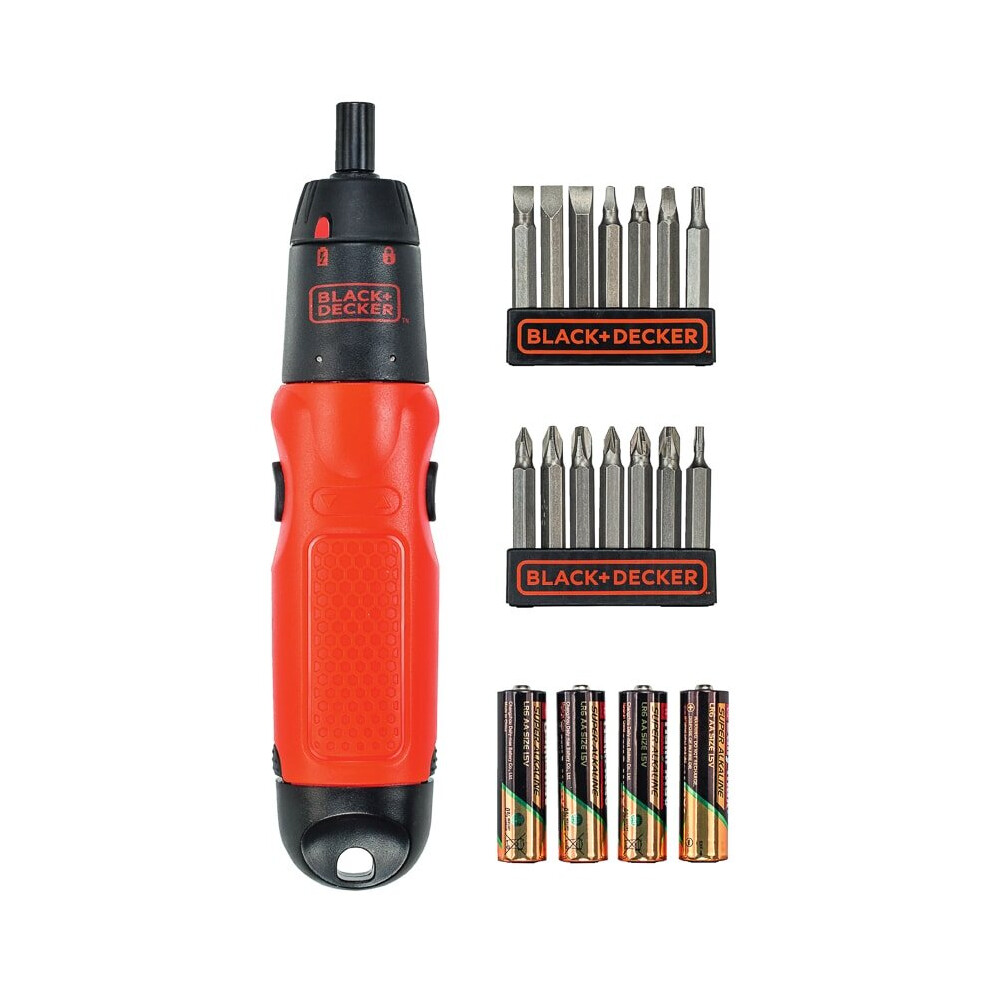 + Decker & Decker Cordless Screwdriver Black