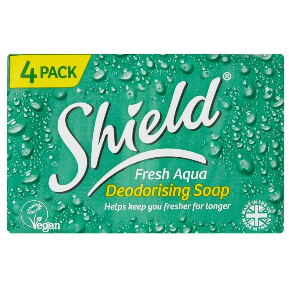 Shield Fresh Aqua Deodorising Soap, 4 x 115g