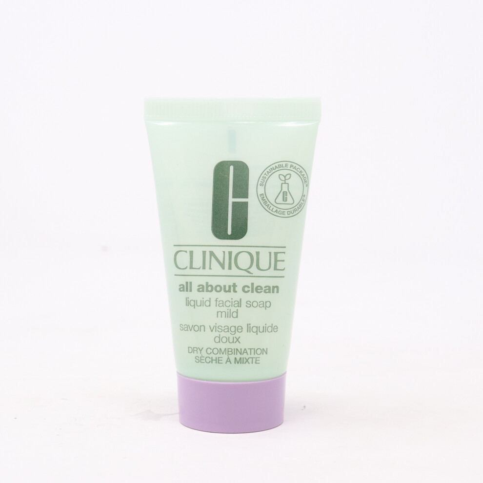 Clinique All About Clean Liquid Facial Soap Mild  1.7oz/30ml New