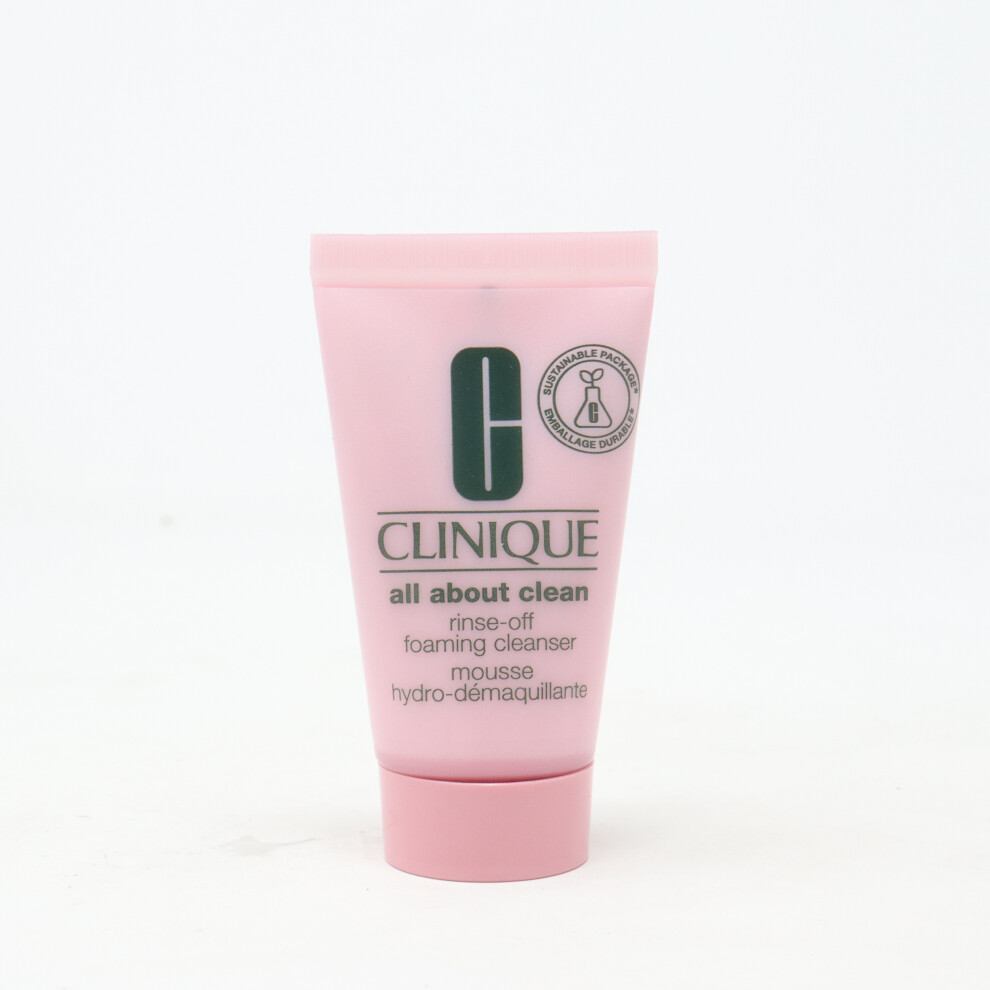 Clinique All About Clean Rinse-Off Foaming Cleanser  1.7oz/30ml New