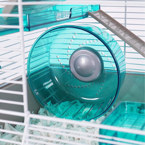 Rosewood Rosewood Pico Exercise Wheel for Hamsters with Stand, Teal 1