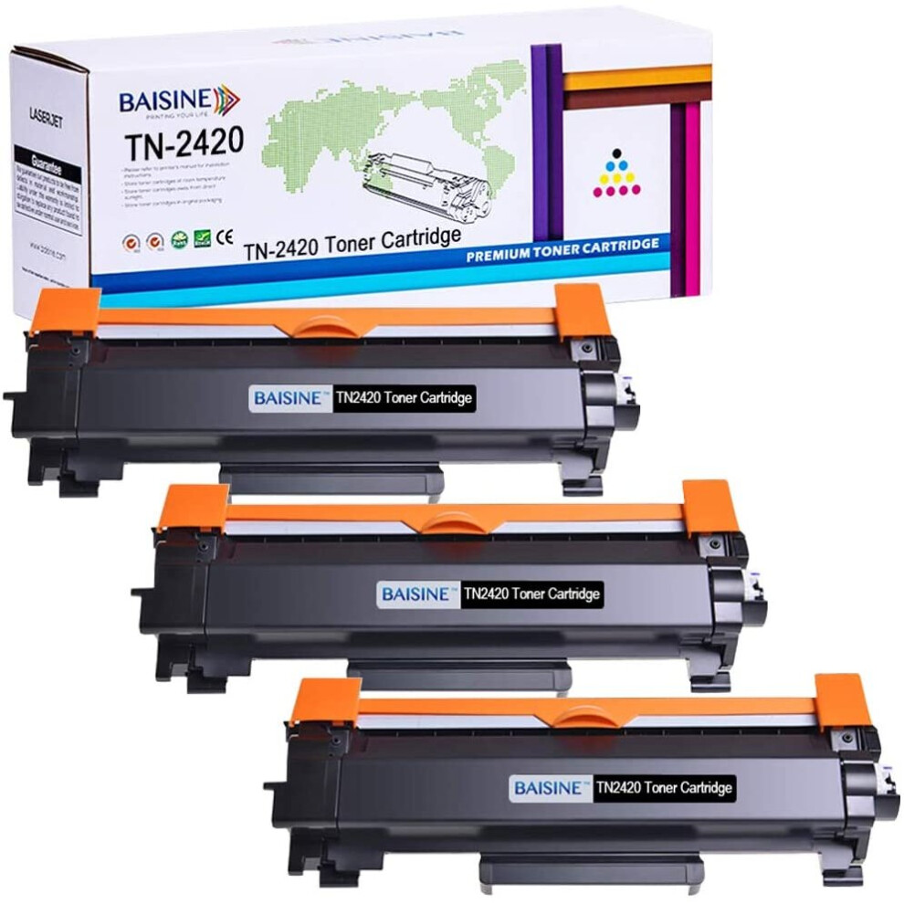 Compatible With Mfc-L2710dw Toner For Brother Tn2420 Tn-2420 Cartridge With Chip For Hl-L2350dw Hl-L2370dn Dcp-L2510d Dcp-L2530dw Black 670924162346