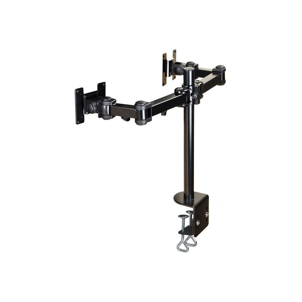 Newstar Fpma-D960d Full Motion Dual Desk Mount (Clamp) For Two 10-27" Monitor Screens, Height Adjustable - Black 5052180745405