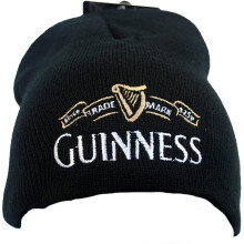 Guinness Official Merchandise Trademark Knitted Men's Hat - 100% Acrylic, Machine Washable