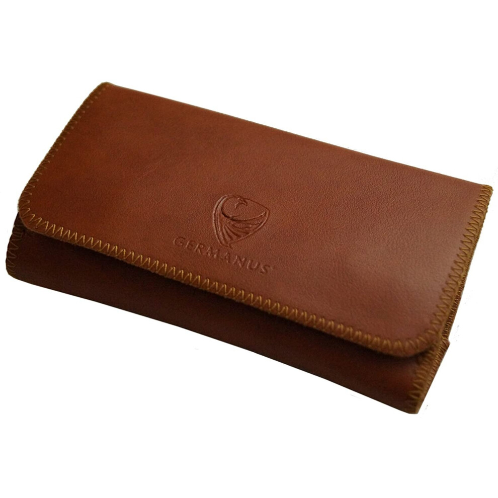 Germanus Tobacco Pouch From Artleather, Leather Free - Made In Eu - Pocket Fuscus