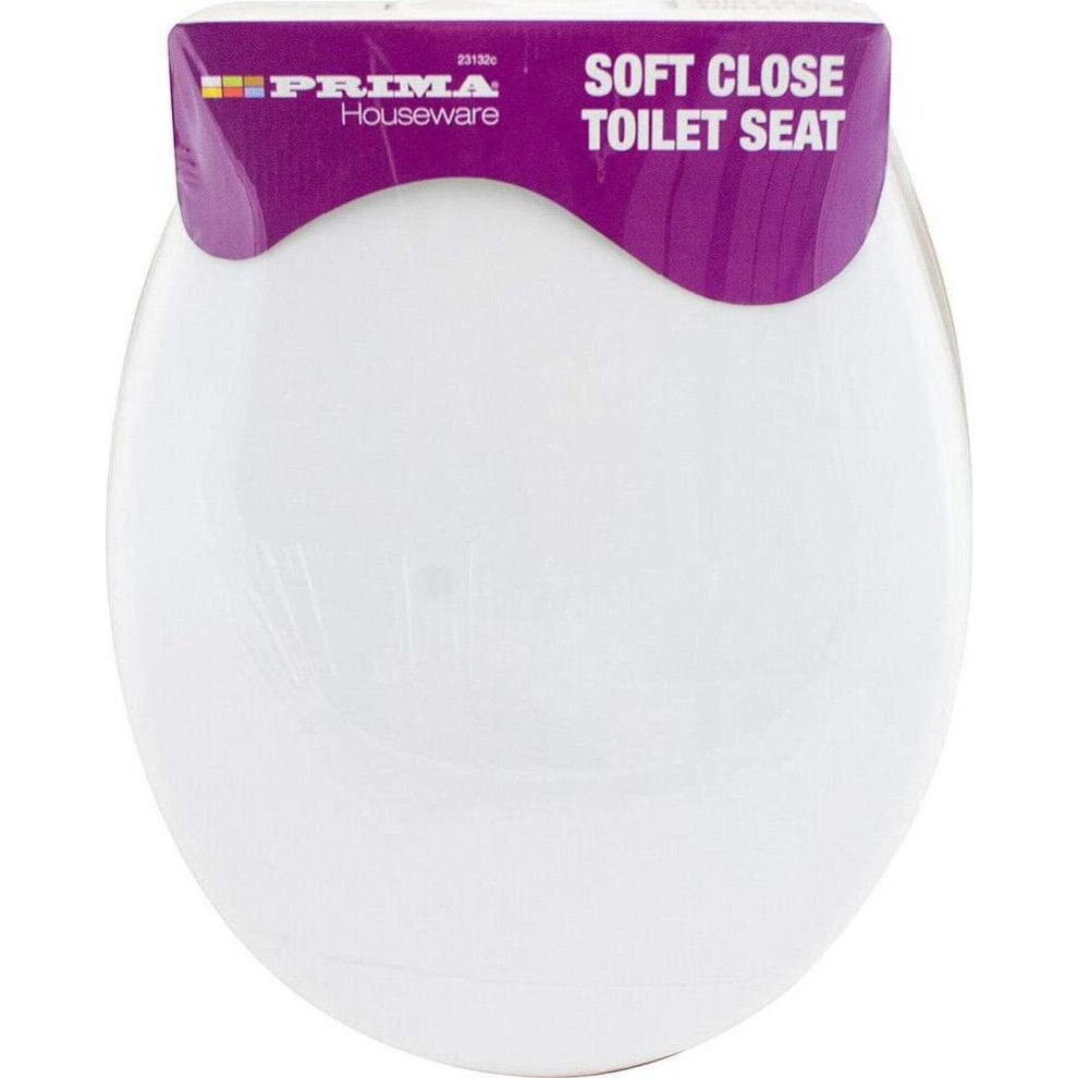 New Soft Close White Toilet Seat Luxury Bathroom Slow Seats Wc Heavy Duty 5060678918507