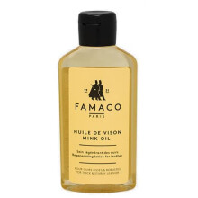 Famaco Mink Oil 125ml Deep Nourishing Oil For Leather Boots, Shoes & Bags