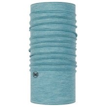 Buff Merino Lightweight Multifunctional Unisex Neckwarmer, Solid Pool - Blue