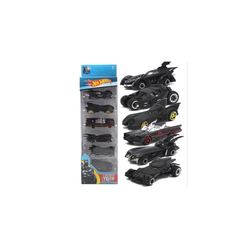 6Pcs Batman Batmobile Metal Alloy Toy Cars Set - Kid Gift, Ages 5+, Collectible Batmobile Mini Vehicles-image-OPC-P8W2WBP-NEW