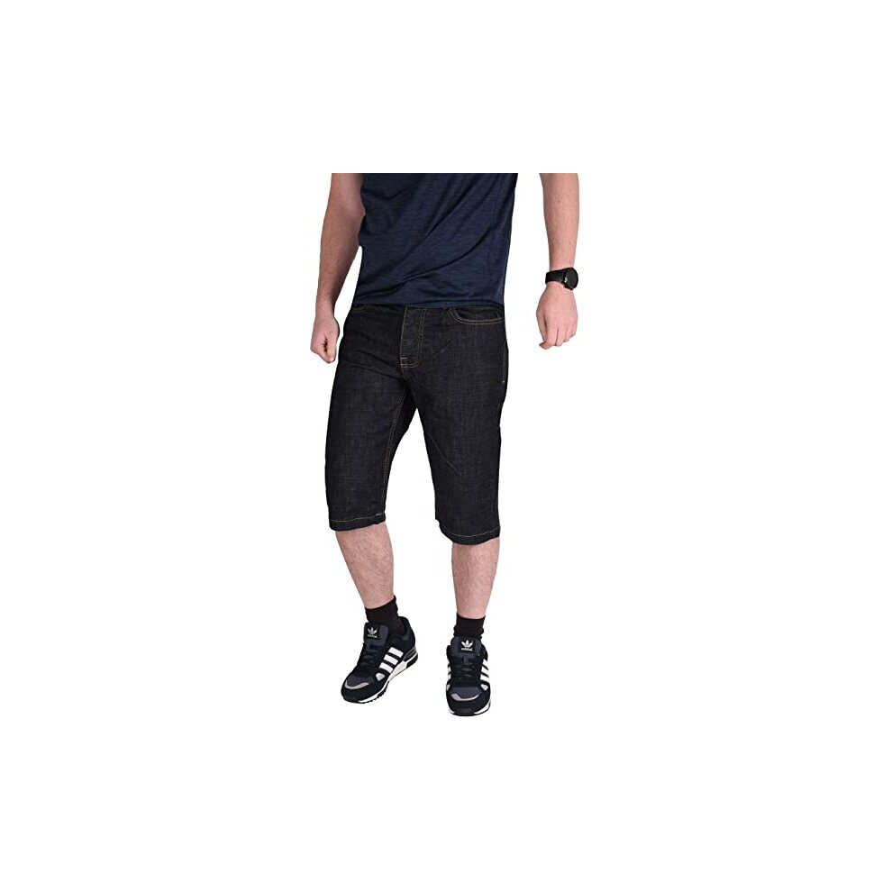 (32) Mens Denim Short Regular Fit 100% Cotton Half Pant