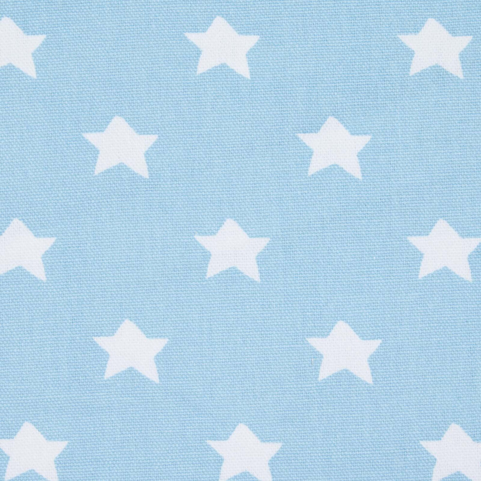 (Blue) Pure Cotton Stars Fabric 150cm Wide