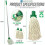 2x Colour Coded Floor Mop Green Heads Handle Replacement Heavy Duty 3