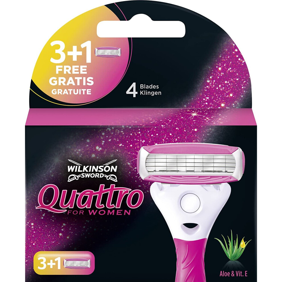 Wilkinson Sword Quattro Razor baldes for Women.