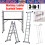 3 IN 1 Working Scaffold Scaffolding Tower Aluminium Ladder Platform 1