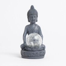 Firefly Buddha Statue Solar Light Automatically Turns On At Dusk
