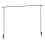URBN Living (Silver) Metal Over Table Hanging decoration Display Pole 2