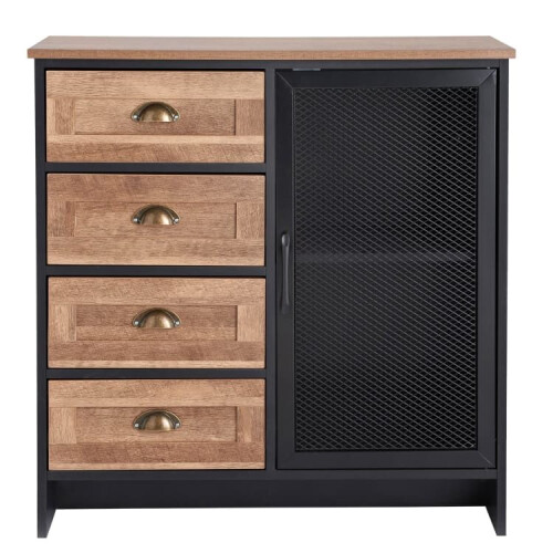 Coberg Sideboard Drawers With 4 drawers and 1 doors available to use 2