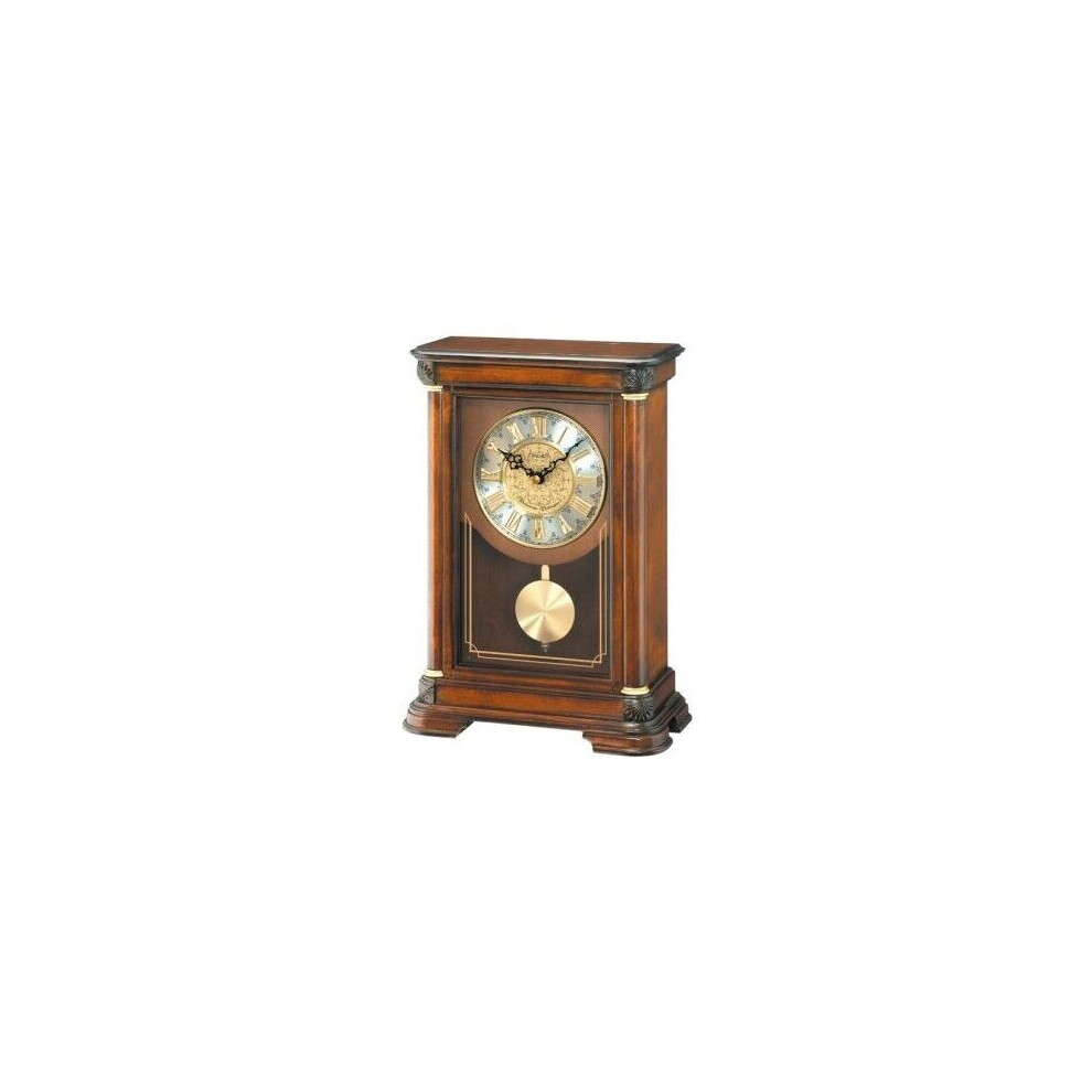 Seiko Wooden Westminster Chime Pendulum Battery Mantel Clock Qxq008b Dark