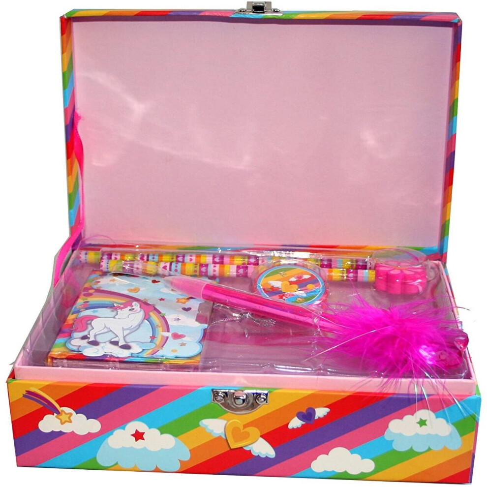 A to Z 37370 Unicorn Stationery Set in Storage Box