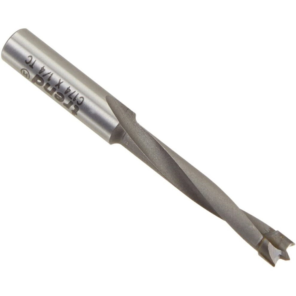 Trend C174X1/4TC Dowel Drill 5mm X 35mm Cut, Silver