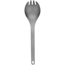 Snow Peak Titanium Spork - Letv?gts titaniumbestik til camping & vandreture - Kompakt og b?rbart redskab til let pakning - Holdbart campingkokkeu
