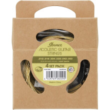 Ibanez PIACS6C Multipack Acoustic Guitar Strings - 6 string - light - 4 Set Pack