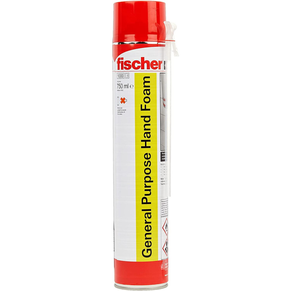 fischer 42748 B3 Expanding Hand Foam, Yellow