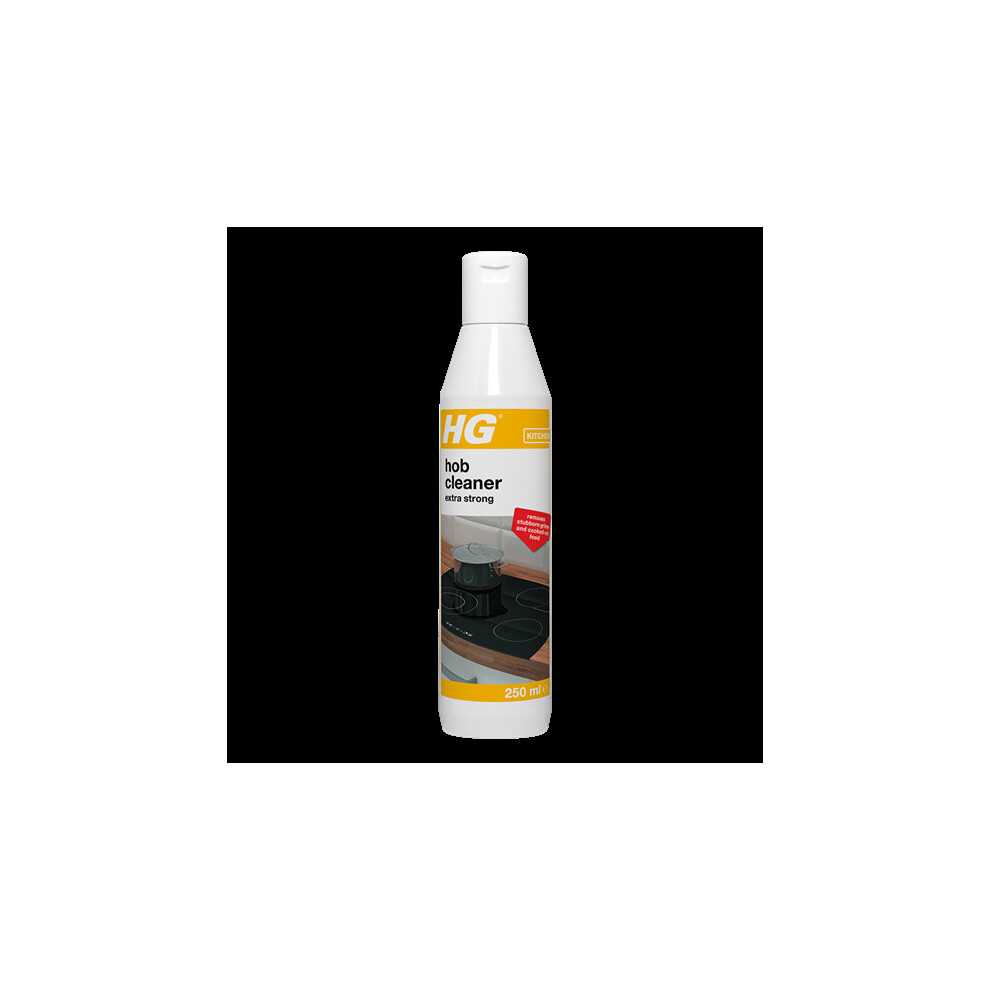 HG Hob Cleaner Extra Strong 250ml - Ceramic Hob Thorough Cleaner, removes stubborn grime & burnt residues, leaves protective gloss | 102025106