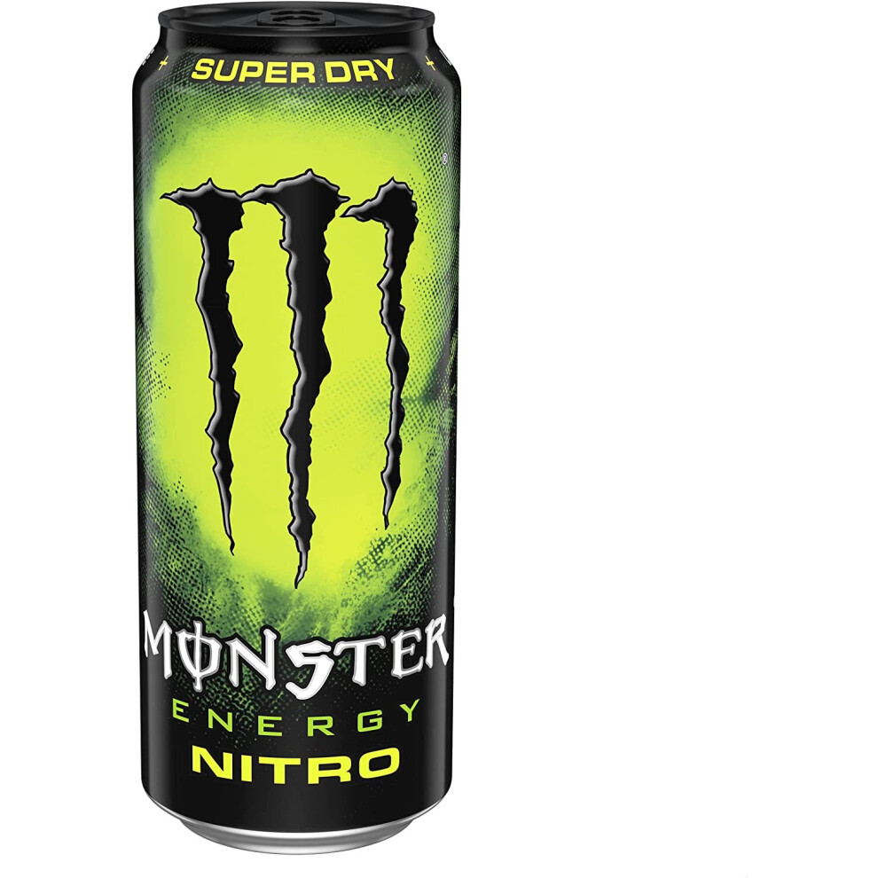 Monster Nitro Super Dry Energy Drink 12 Cans of 500 ml