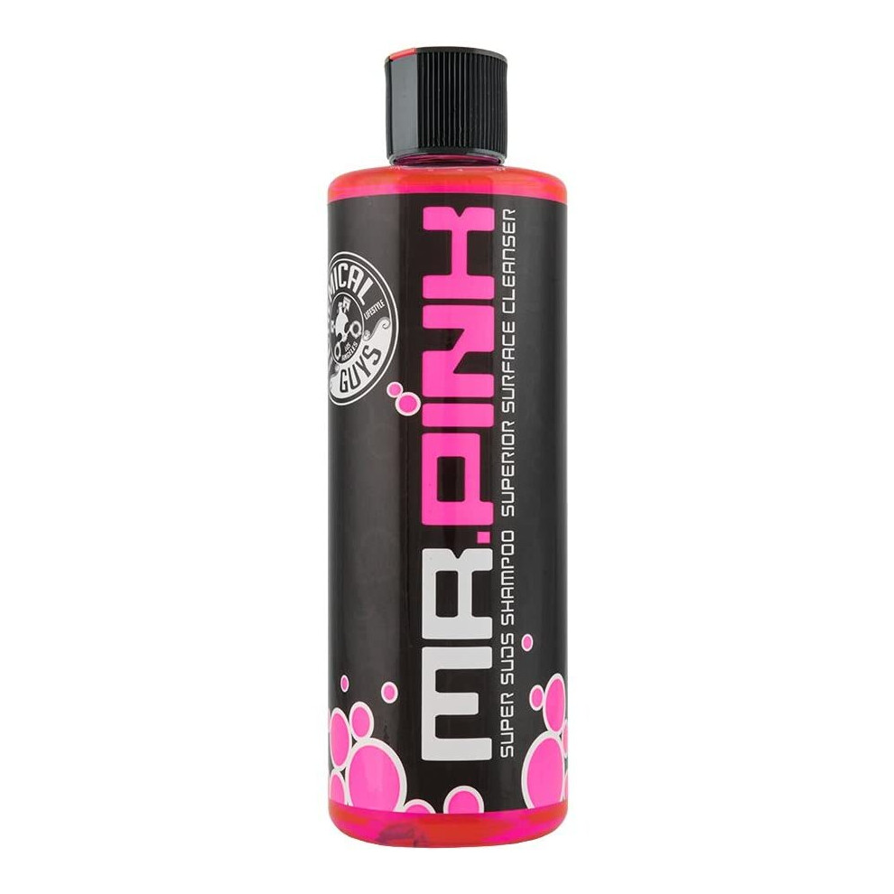 Chemical Guys CWS_402_16 - Mr. Pink Super Suds Shampoo & Superior Surface Cleaning Soap, 16 oz