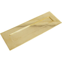 From the Anvil 33050 Large Cast Letterplate-Polished Brass