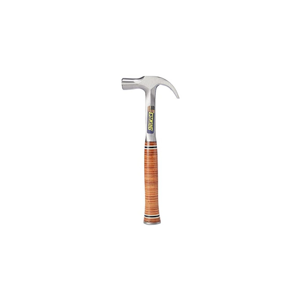 Estwing E24c Curved Claw Hammer - Leather Grip 24oz