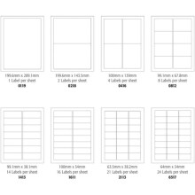 Blick A4 Multi Labels (100 Sheets, 2 per Sheet)