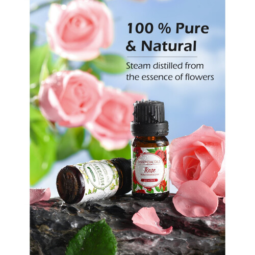12x Floral Essential Oils Set. Aromatherapy. Diffuser Oil. Gift Set. 2