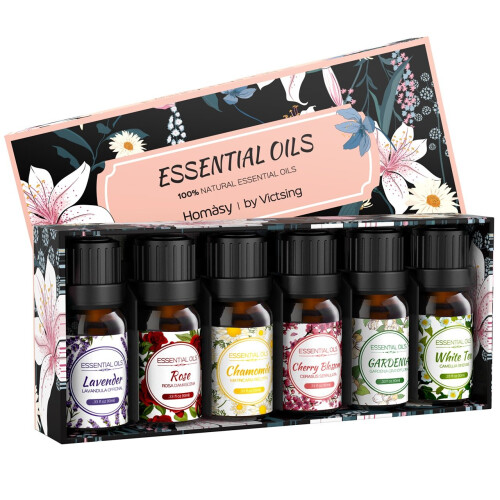 12x Floral Essential Oils Set. Aromatherapy. Diffuser Oil. Gift Set. 1