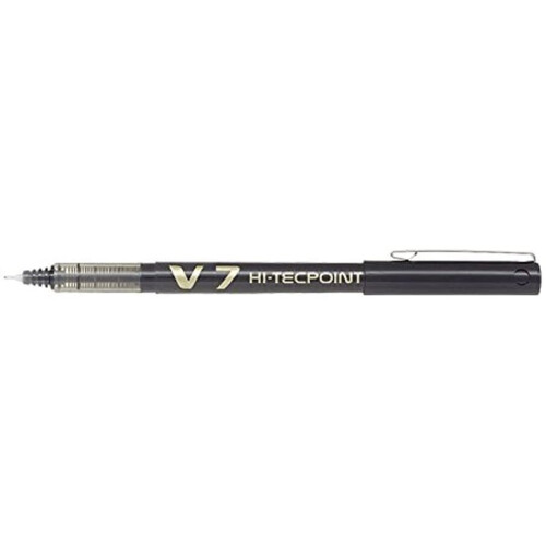 Pilot Pilot V7 Hi-Tecpoint Στυλό Rollerball, 0.7 mm - Μαύρο