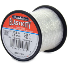 Beadalon Elasticity 0.8mm Clear, 100-Meter