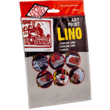 Essdee Art Print Linoleum (305 x 203 x 3.2 mm Lino Pack of 2), Grey, ArtPrint