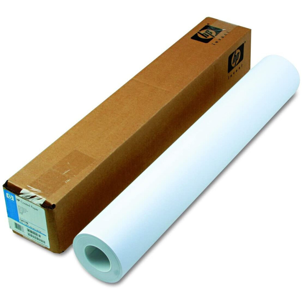 Hp C6019b Coated Paper Lfm 98G/M2 24-Inchx150ft F/750C/Cm-Inch, White