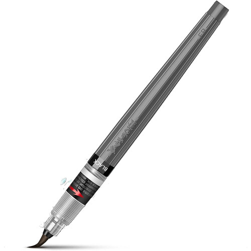 Pentel Pentel Colour Brush Pigment, Various, Black, Variable 1