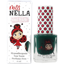 MISS NELLA FIELD TRIPS - Sicherer dunkelgrüner Nagellack für Kinder, ungiftige & geruchlose Formel für Kleinkinder