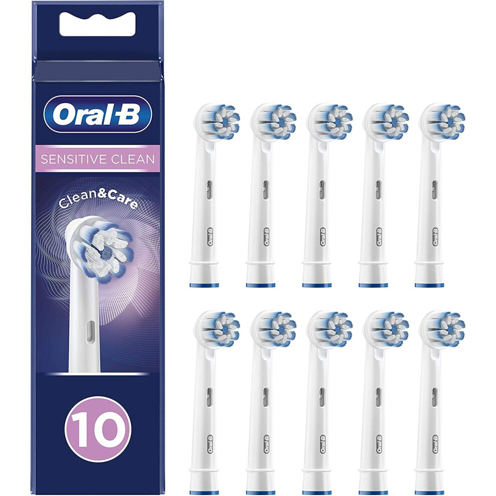 Procter & Gamble Oral-B Clean And Clear Sensitive Clean Heads For Electric Toothbrush, Pack Of 10