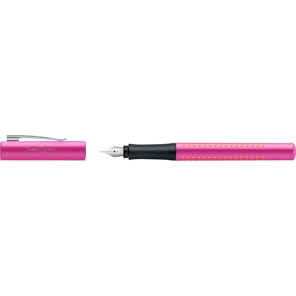 Faber-Castell 140914 Grip 2010 M Fountain Pen - Pink/Orange