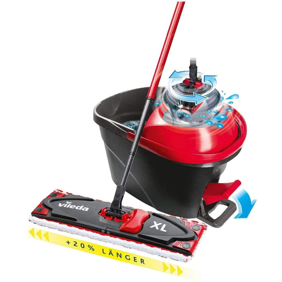 Vileda Floor mop, red, Set